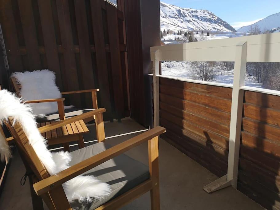 Au Pied Des Pistes Avec Parking Entierement Renove Apartment Huez Exterior photo